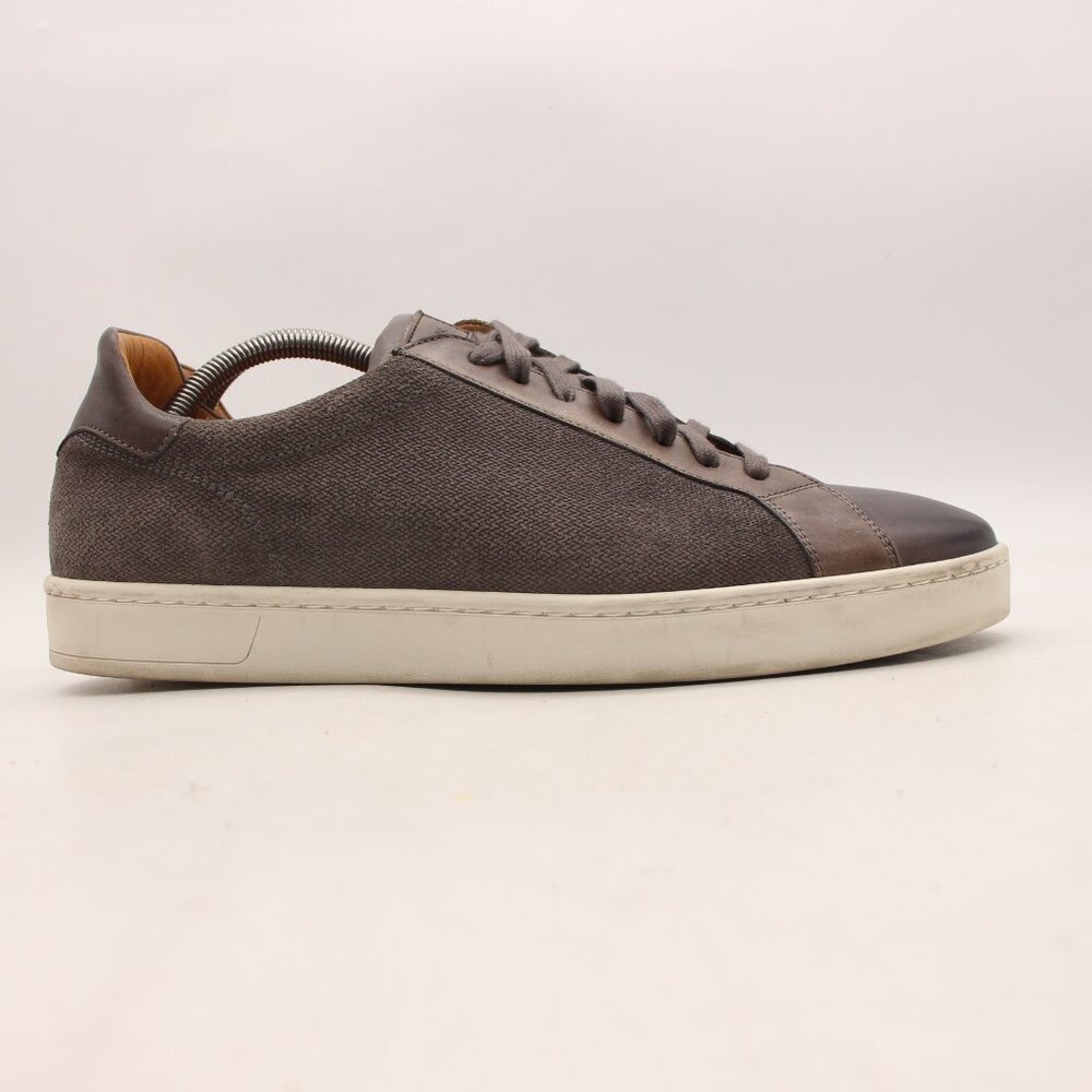 Magnanni Elonso Lo Men's Size 10 M Gray Leather Sneakers Shoes Lace Up